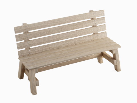 Wooden Outdoor Bench 03 3Dモデル