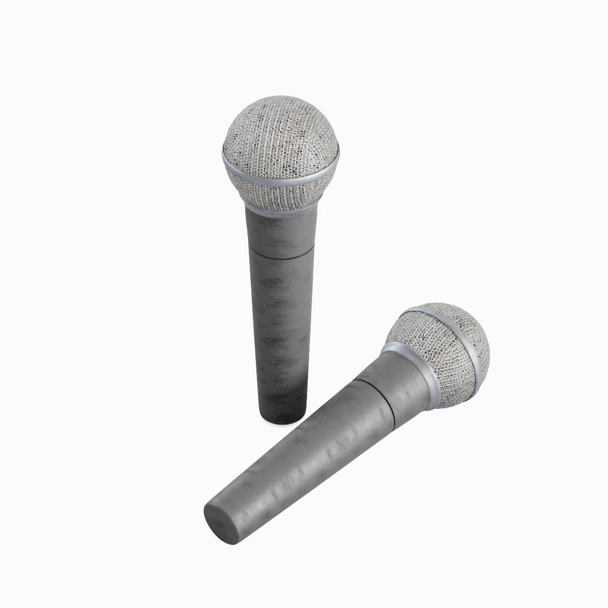 Microphone 02 3D Model .c4d .max .obj .3ds .fbx .stl .blend 
