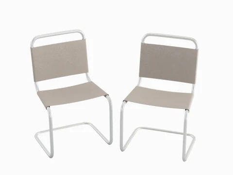 Chaise simple B 01 Modèle 3D