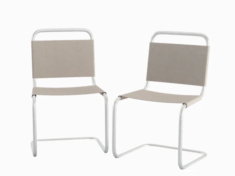 Simple Chair B 01 3D Model