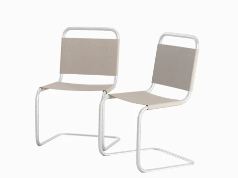 Simple Chair B 01 3D Model
