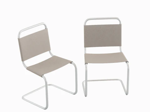 Simple Chair B 01 3D Model