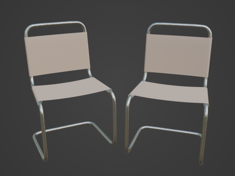 Simple Chair B 01 3D मॉडल