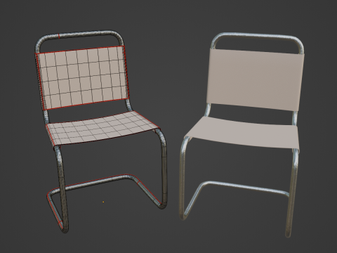 Simple Chair B 01 3D मॉडल