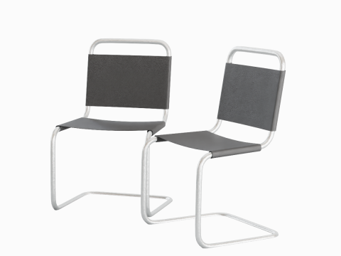 Simple Chair B 02 Modelo 3D