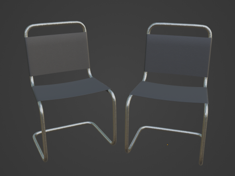 Simple Chair B 02 Modelo 3D