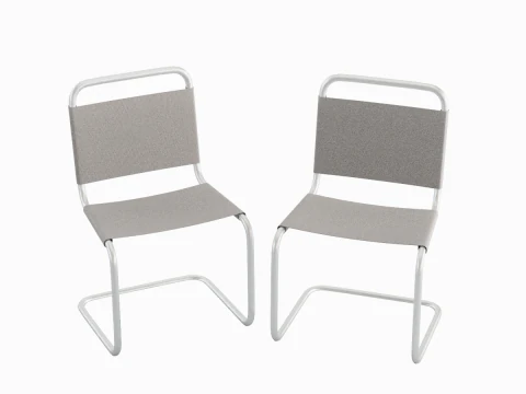 简易椅B 03 3D 模型