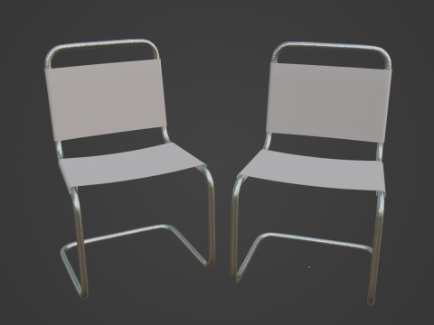 Simple Chair B 03 Model 3D