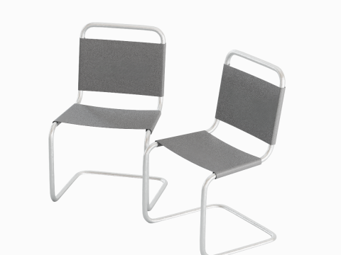 Simple Chair B 04 3D Model