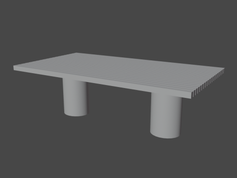 Dining Table 01 3D मॉडल