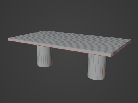 Dining Table 01 3D मॉडल