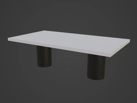 Dining Table 02 3D Model