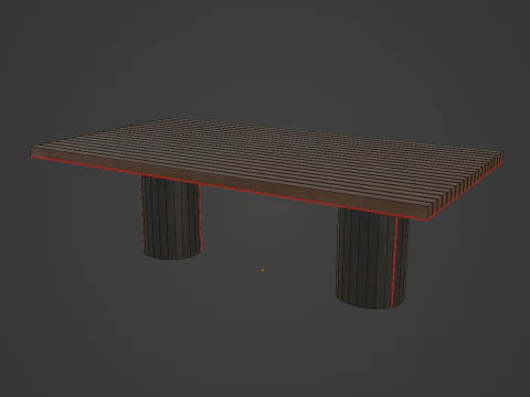 Dining Table 03 3D Model