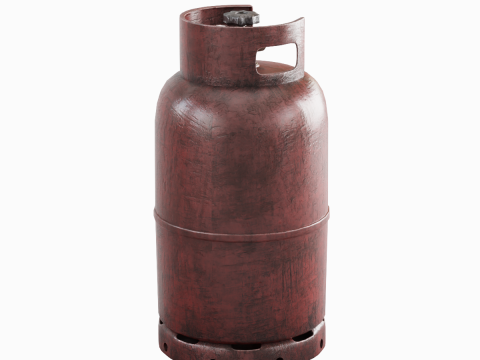Dirty Gas Cylinder 01 3D Model