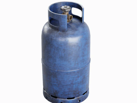 Bombola del gas sporca 02 Modello 3D