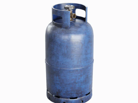 Cilindro de G&aacute;s Sujo 02 Modelo 3D