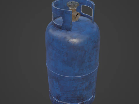 Cilindro de G&aacute;s Sujo 02 Modelo 3D