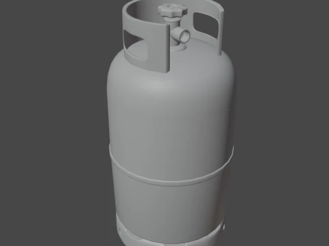 Cilindro de G&aacute;s Sujo 02 Modelo 3D