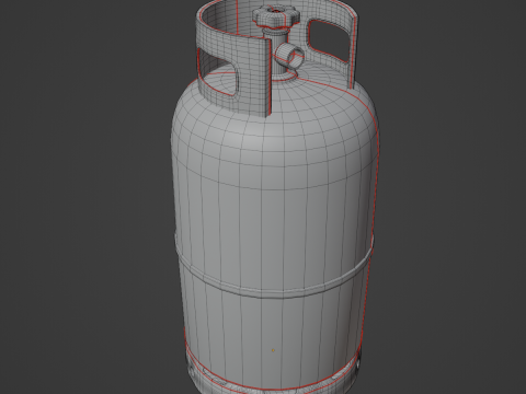 Dirty Gas Cylinder 02 Model 3D