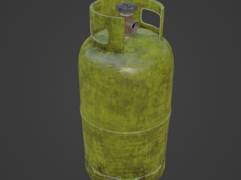 Dirty Gas Cylinder 03 Model 3D