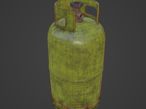Dirty Gas Cylinder 03 Model 3D