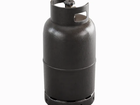 Dirty Gas Cylinder 05 3D Model