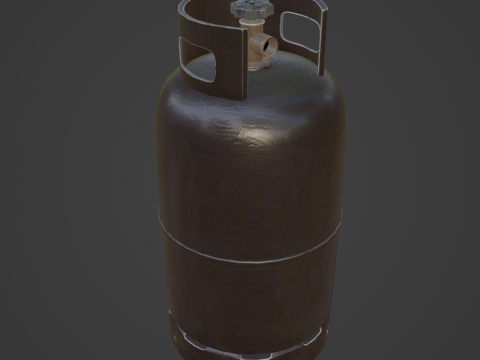 Dirty Gas Cylinder 05 3D Модель