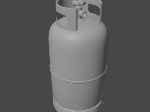 Dirty Gas Cylinder 05 3D Модель