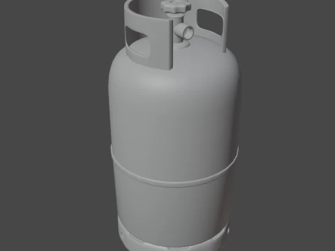 Dirty Gas Cylinder 05 3D Model