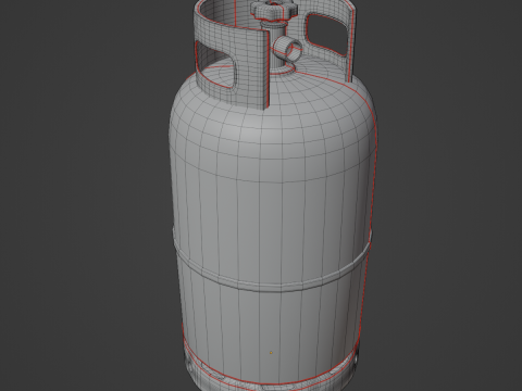 Dirty Gas Cylinder 05 3D Модель