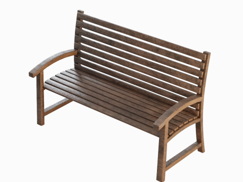 Garden Seat 01 3D Model