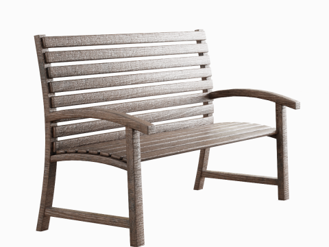 Garden Seat 01 3D Model