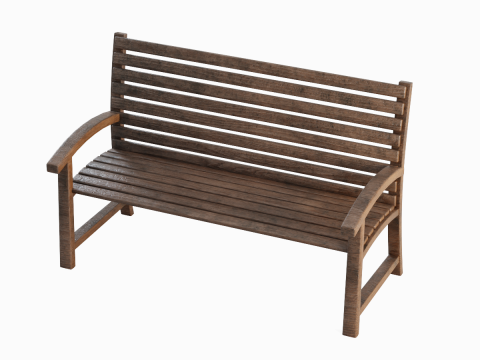 Garden Seat 01 3D Model