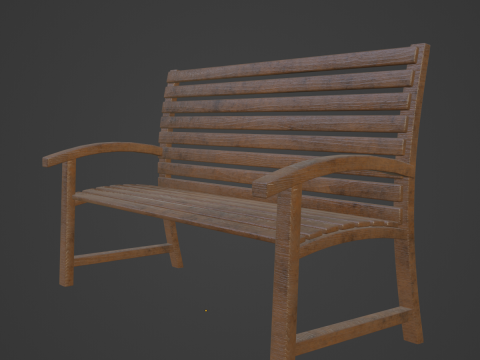 Garden Seat 02 3D 模型