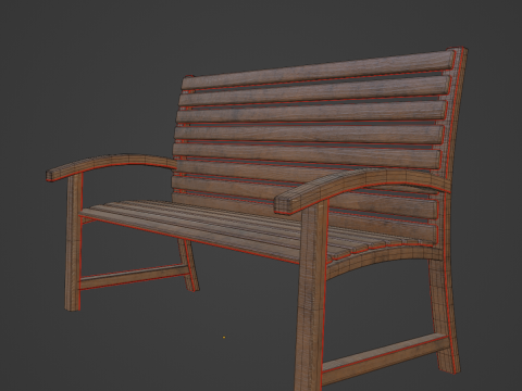 Garden Seat 02 3D 模型