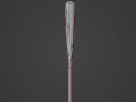 Baseball Bat 01 3D Model