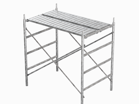 Metal Scaffolding Construction 01 Modelo 3D