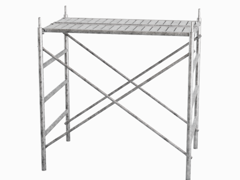 Metal Scaffolding Construction 01 3Dモデル
