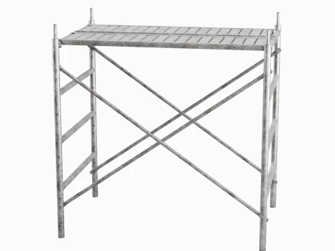 Metal Scaffolding Construction 01 3D Model