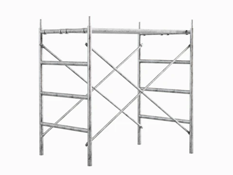 Metal Scaffolding Construction 01 3D Model