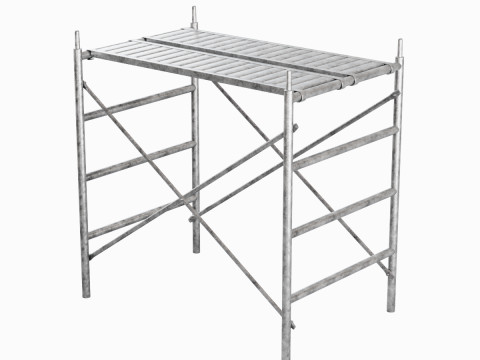 Metal Scaffolding Construction 01 3Dモデル