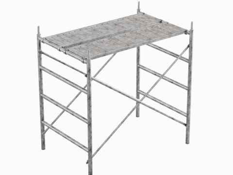 Metal Scaffolding Construction 01 3Dモデル