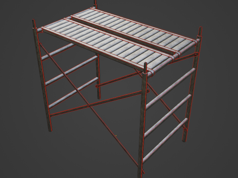 Metal Scaffolding Construction 01 3Dモデル