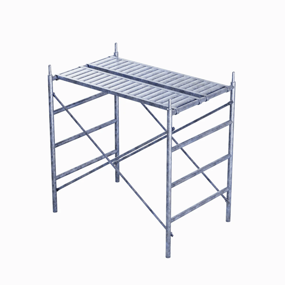Metal Scaffolding Construction 02 3D Model .c4d .max .obj .3ds .fbx .stl .blend 