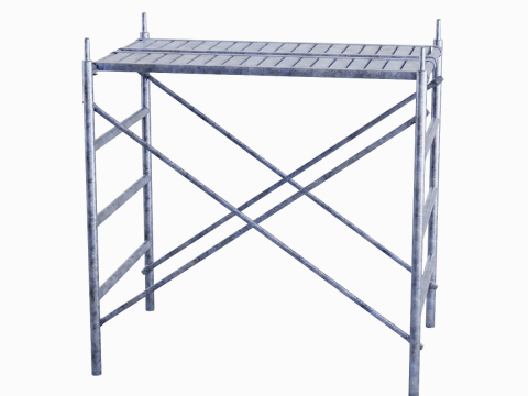 Metal Scaffolding Construction 02 Modèle 3D