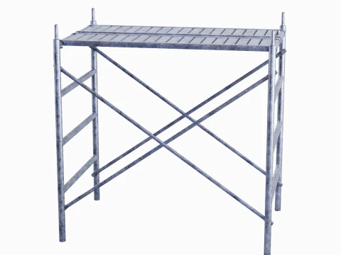 Metal Scaffolding Construction 02 3D Model