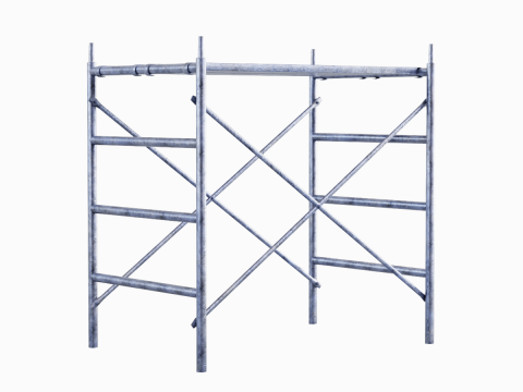 Metal Scaffolding Construction 02 Modèle 3D