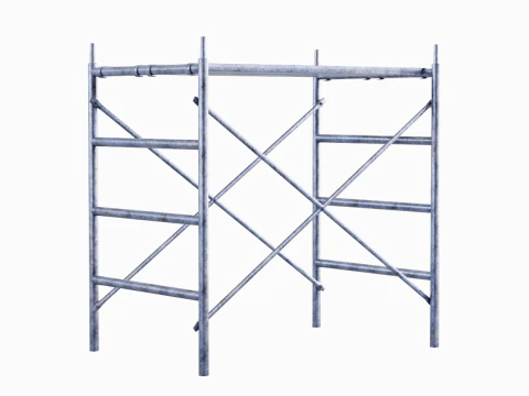 Metal Scaffolding Construction 02 3D Model