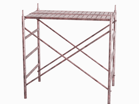 Metal Scaffolding Construction 03 Modelo 3D