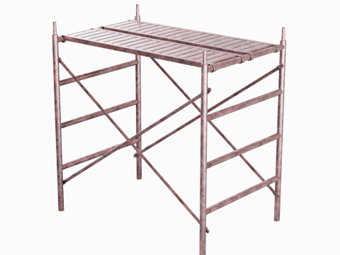 Metal Scaffolding Construction 03 Modelo 3D